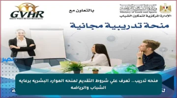 منحة تدريب.. تعرف على شروط التقديم لمنحة الموارد البشرية برعاية الشباب والرياضة